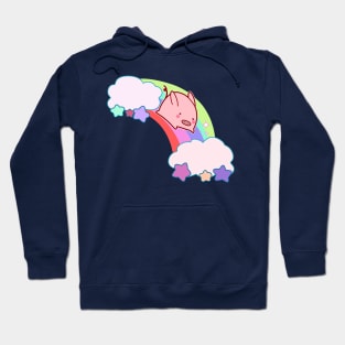 Kawaii Rainbow Pig Hoodie